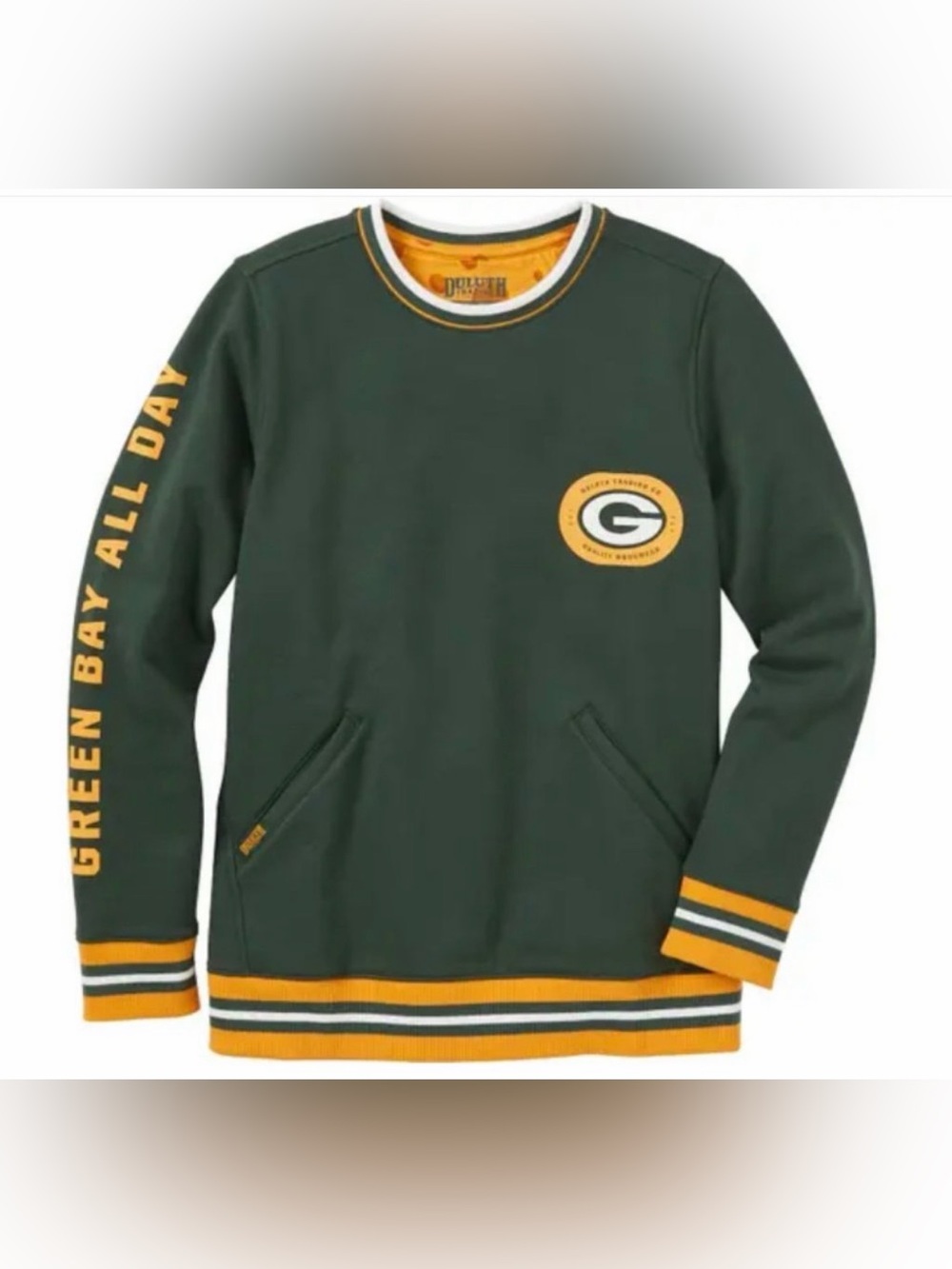 Duluth Trading Green Bay Packers Sweatshirt 4X Limited Edition All Day